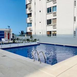 Apartamento 603 Bocagrande A 1 Cuadra De La Playa, Cartagena